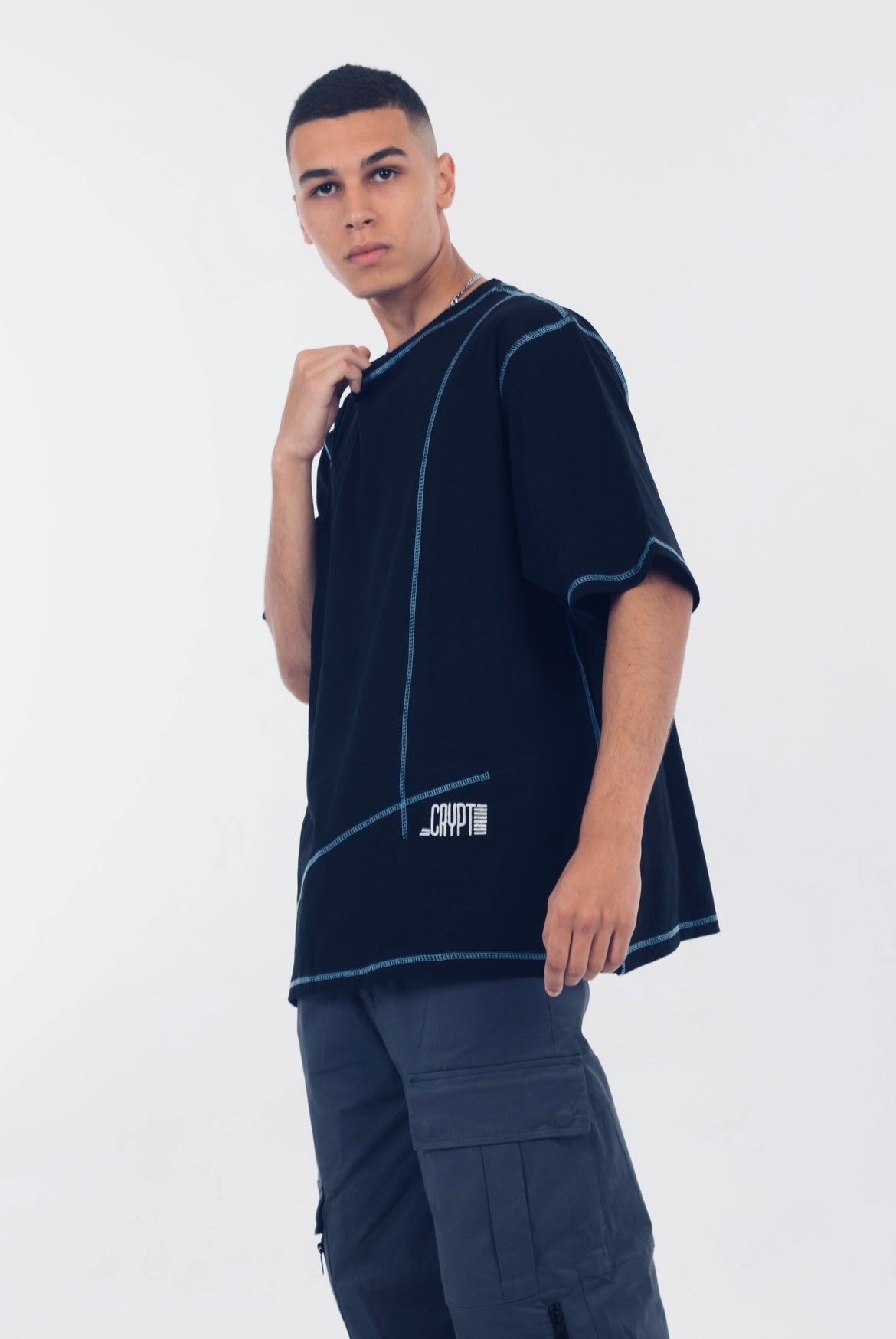 Oversized stitched t-shirt